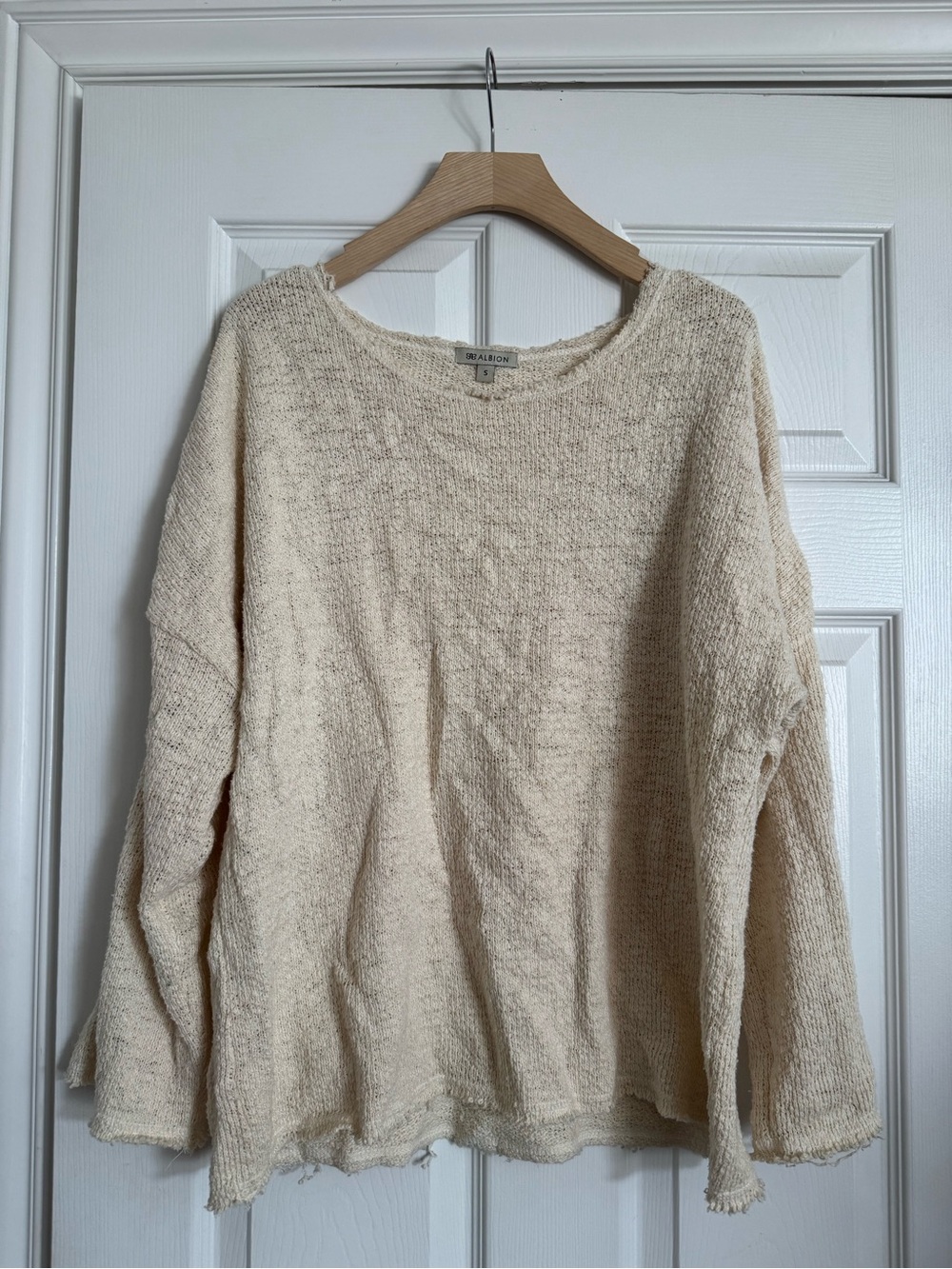 Albion Fit Cream Knit Women's Sweater